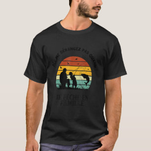 T-shirt Enfant pêche à la truite en famille