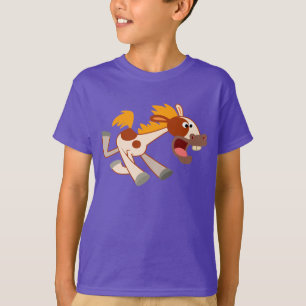 T-shirt enfant Pinto Horse caricaturale animé