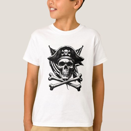 T-shirt enfant pirate (Devant)