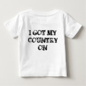 T-shirt enfant pour le pays et cowboys (Dos)