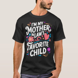 T-shirt Enfant préféré de ma belle-mère Parent drôle F