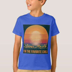 T-shirt enfant préféré Sunset rétro
