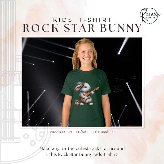 T-Shirt Enfant Rock Star Bunny