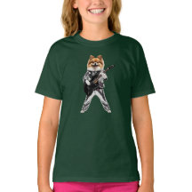 T-Shirt Enfant Rock Star Poméranien