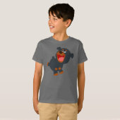T-shirt enfant Rottweiler en dessin animé (Devant entier)