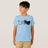 T-shirt enfant Standoff Ponies en caricature migno (Devant entier)