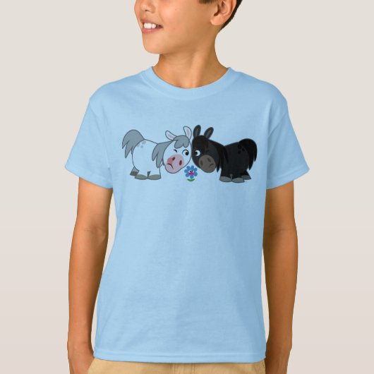 T-shirt enfant Standoff Ponies en caricature migno (Devant)