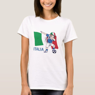 T-shirt Enfant supporter de football d'Italie garçon d'éco