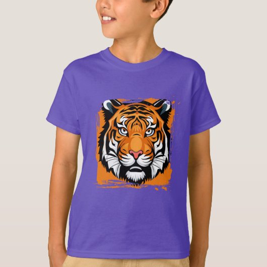 T-shirt enfant tigre (Devant)