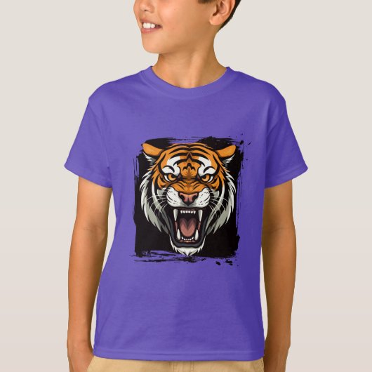 T-shirt enfant tigre (Devant)