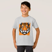T-shirt enfant tigre (Devant entier)