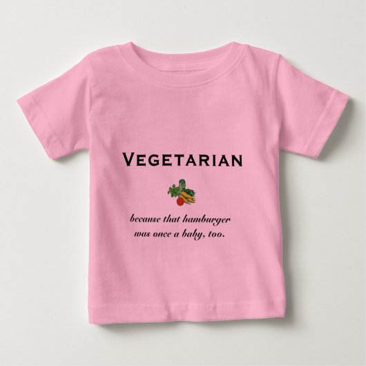 T-shirt enfant végétarien (Devant)