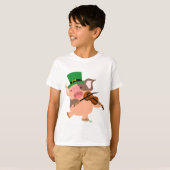 T-shirt enfant violoniste de la Saint Patrick (Devant entier)