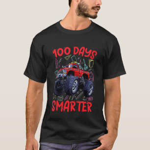 T-shirt Enfants 100 Jours De L'École Monster Truck Boys To