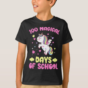 T-shirt Enfants 100e Jour De L'École Filles 100 Jours Magi
