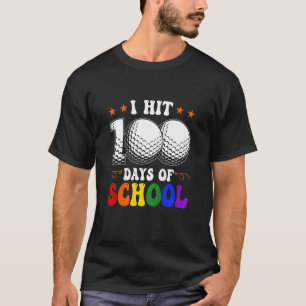 T-shirt Enfants 100ème Jour De Golf D'École I Touché 100 J