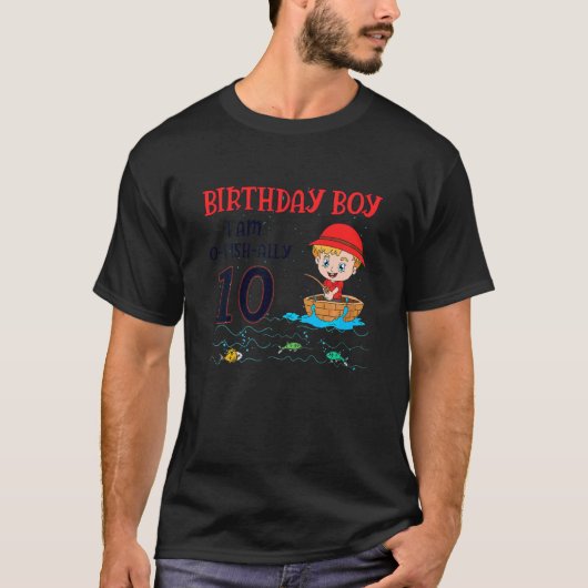 T-shirt Enfants 10 ans Petit pêcheur Pêche Enfants (Devant)