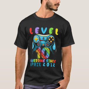 T-shirt Enfants 10e anniversaire 10 ans Awesome depuis avr
