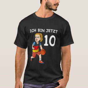 T-shirt Enfants 10e anniversaire de basket-ball - 10 ans f