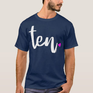 T-shirt Enfants 10e anniversaire fille 10 ans 10 ans 10 an
