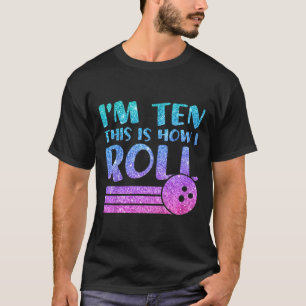 T-shirt Enfants 10e anniversaire filles Bowling cadeau - I
