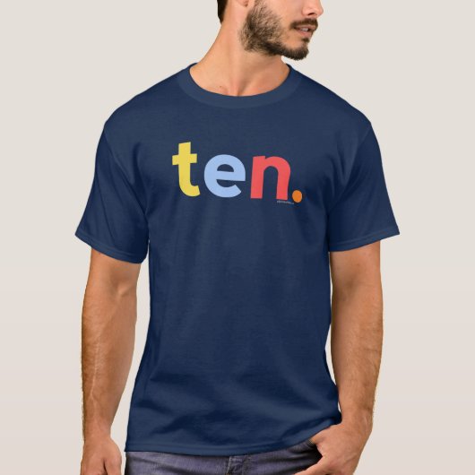 T-shirt Enfants 10E Anniversaire Garçon 10 Ans Dix| 10 ans (Devant)
