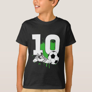 T-shirt Enfants 10e anniversaire garçons 10 ans Football