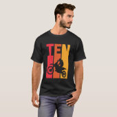 T-shirt Enfants 10E Anniversaire Retro Motocross 10 Ans Ga (Devant entier)