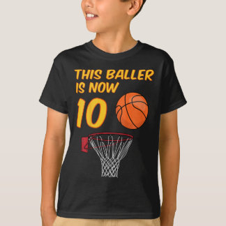 T-shirt Enfants 10e anniversaire Sketll Hoop 10 ans Garçon
