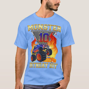T-shirt Enfants 10e Monster Camion Anniversaire Garçon 10