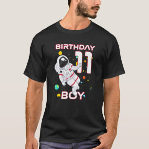 T-shirt Enfants 11 ans Anniversaire Astronaut 11e annivers