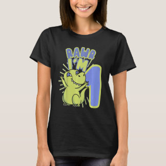 T-shirt Enfants 1 An Dino Pour 1Er Anniversaire Rex Dinosa