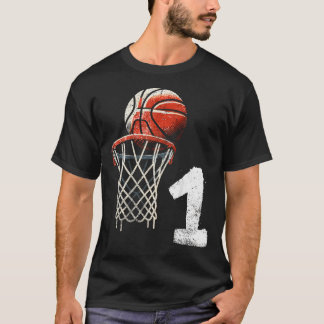 T-shirt Enfants 1Er Anniversaire Basketball 1 An Basketbal