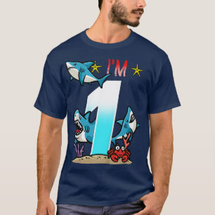T-shirt Enfants 1er Anniversaire Requins sous-marins Enfan