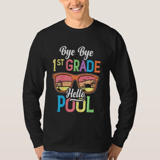 T-shirt Enfants 1ère année Bonjour billard Enseignant -Été (Devant)