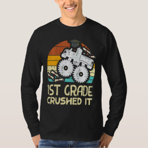 T-shirt Enfants 1ère Année Camion Monstre Broyé Dernier Jo