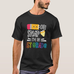 T-shirt Enfants 1ère Année Retour À L'École Pour Filles Ga