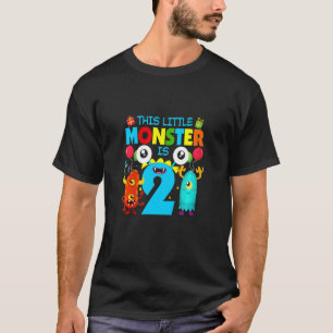 T-shirt Enfants 2 ans Ce petit monstre est 2ème anniversai