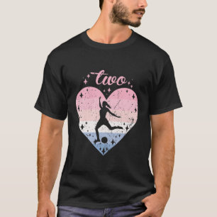 T-shirt Enfants 2 Ans Mignonne Football Anniversaire Fille