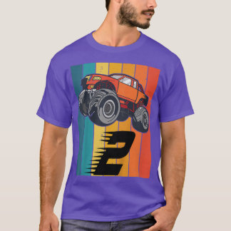 T-shirt Enfants 2 ans monstre camion garçon voiture annive