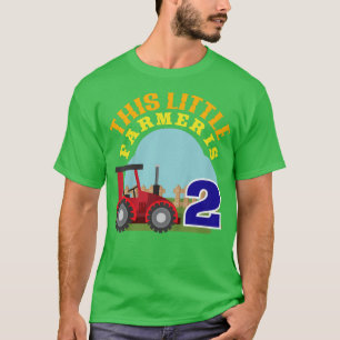 T-shirt Enfants 2e Anniversaire Ce Petit Agriculteur Est 2