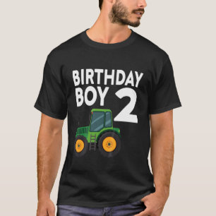 T-shirt Enfants 2E Anniversaire Ferme Tracteur Deux 2 Ans 