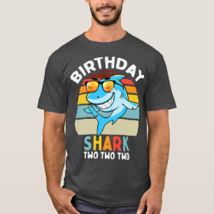 T-shirt Enfants 2e anniversaire garçon requin 2 ans garçon