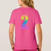 T-shirt Enfants 2e fête d'anniversaire - Texte modifiable (Dos)