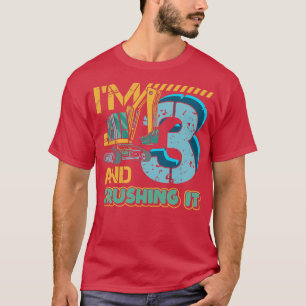 T-shirt Enfants 3 ans Excavateur Tracteur Camion Je suis C