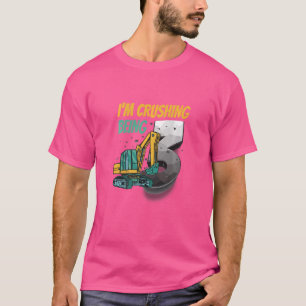 T-shirt Enfants 3 ans Excavateur Tracteur Camion Je suis C