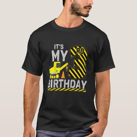 T-shirt Enfants 3 ans Garçon C'est mon 3e anniversaire Con (Devant)