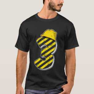 T-shirt Enfants 3 ans Garçons Trois Parti de Construction