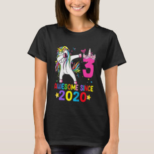 T-shirt Enfants 3 ans licorne Dabbing 3ème anniversaire fi