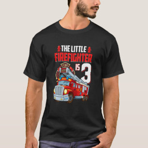 T-shirt Enfants 3 ans pompier Anniversaire Feu Tr